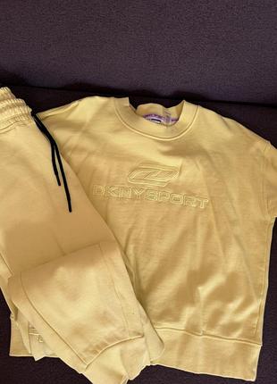 Спортивний костюм жіночий dkny жовтий