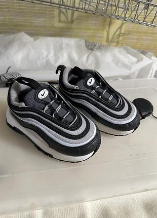 Кросівки дитячі nike air max td чорно-білі