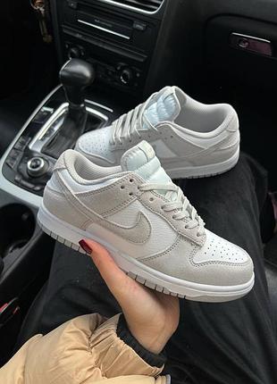 Кросівки nike dunk low retro se pumice grey/white