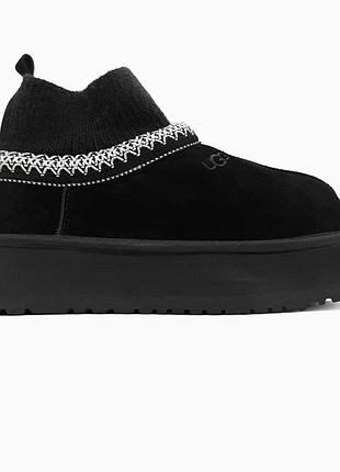 Ugg tasman platform sock black