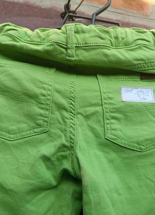 Яркие зеленые джинсы / штаны скинни 4