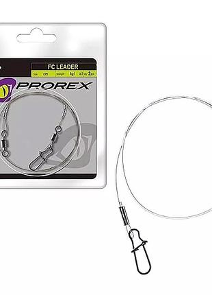 Повідець флюорокарбон. daiwa prorex fluorocarbon leader 50cm 36kg 2pcs (pxfcl50-36)