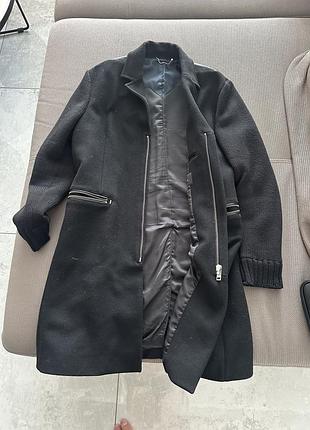Пальто чоловіче чорне diesel 2