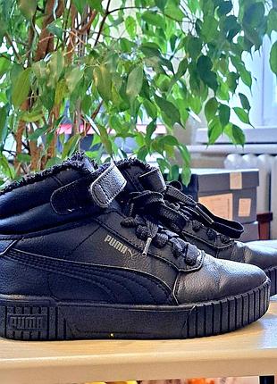 Кросівки жіночі puma carina 2.0 mid wtr чорні