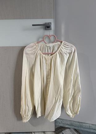 Блуза жіноча h&m молочна