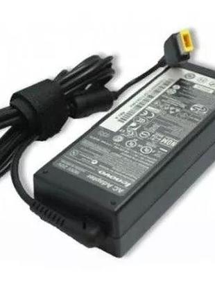Блок живлення для ноутбука оригинал lenovo 20v 4.5a 90w square usb+pin + сетевой кабель питания 220v