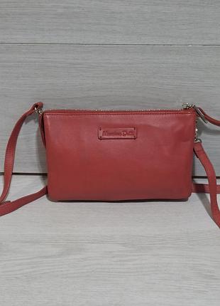 Кожаная кросс боди сумка massimo dutti, оригинал