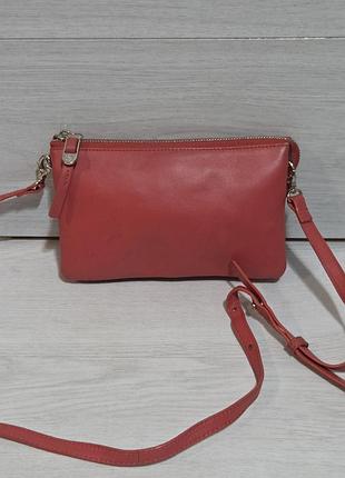 Кожаная кросс боди сумка massimo dutti, оригинал 2