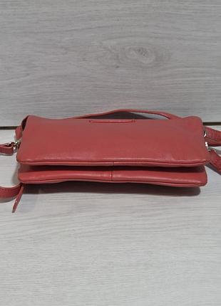 Кожаная кросс боди сумка massimo dutti, оригинал 4