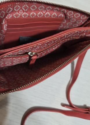 Кожаная кросс боди сумка massimo dutti, оригинал 5