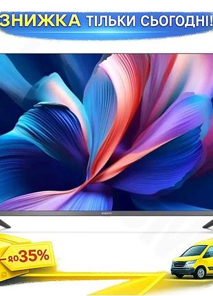 Ku телевизор 32" xiaomi universal fit qled 1366x768 60 гц для дома с google tv и wi-fi мультимедийное uni2l_k