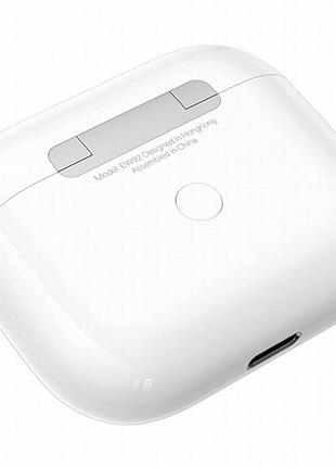 Hoco ew92 white tws in-ear wireless earbuds with mic, bluetooth 6.0, 4h battery 4