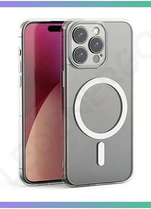 Чехол xo k13b с функцией magsafe для apple iphone 15 прозрачный чехол-накладка tpu abs sku_27100002813 sku_stcom_2710000281337
