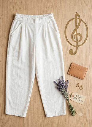 Стильные летние брюки свободного кроя stradivarius (размер xs)