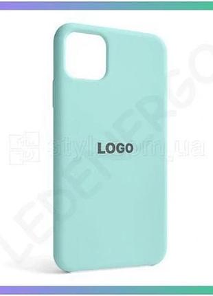 Чехол силіконовий бірюзовий full silicone case для apple iphone 11 pro max чохол-накладка з логотипом sku_stcom_2710000203063
