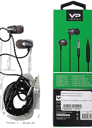 Навушники bluetooth-гарнітура б/у veron (vh08) earphones black