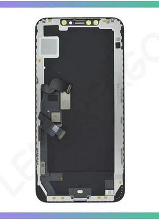 Дисплей lcd для apple iphone xs max черный с тачскрином oled оригинального качества для замены экрана sku_2710000364153
