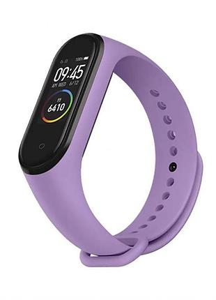 Ремінець для xiaomi mi band 3 4 лавандовий силіконовий браслет для фітнесу оригінальний дизайн sku_stcom_2710000226758