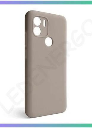Чехол силиконовый для xiaomi redmi a1 plus серый накладка без логотипа защищает камеру и корпус sku_27 sku_stcom_2710000265856