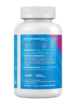 Bcaa ultra pure - 120 caps 2