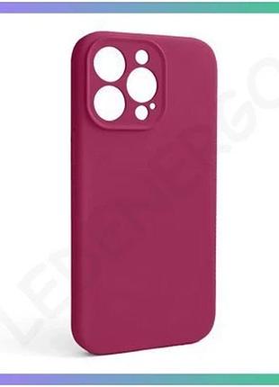 Чехол full silicone case для apple iphone 13 pro красный закрытая камера без логотипа силиконовый чехо sku_stcom_2710000236221