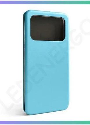 Чехол-книжка premium для xiaomi poco c40 блакитный с отделением для пластиковых карт шкірозамінник sku sku_stcom_2710000263593