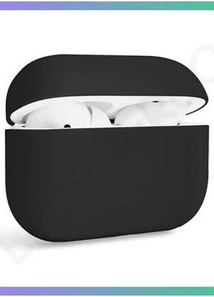 Чехол для airpods pro силиконовый серый slim apple для защиты наушников sku_2710000234814 sku_stcom_2710000234814