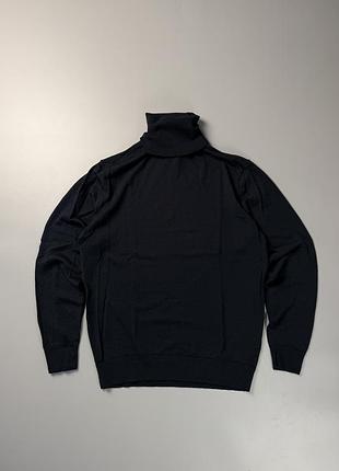 Гольф uniqlo u merino wool high neck m dark navy minimalist