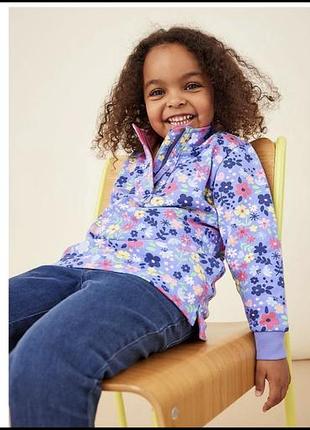 Світшот для дівчинки crew clothing cc kids з квітковим принтом 9-10 років