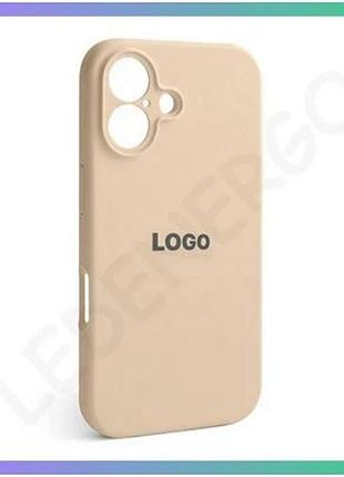 Чехол full silicone case для apple iphone 16 золотистый силиконовый чехол с закрытой камерой sku_27100 sku_stcom_2710000318996