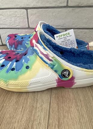 Оригінальні теплі crocs, утеплені крокси з хутром, різні розміри