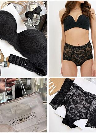 Вишуканний набір білизни intimissimi бюстгальтер і трусики кюлоти розмір  75 а 70 в