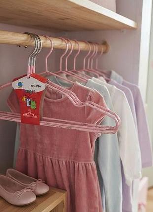 Набір антиковзних вішалок classic 40 см 5 шт/уп pink