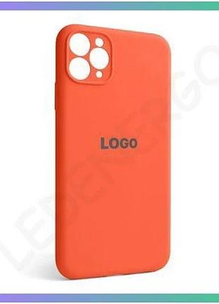Чехол full silicone case для apple iphone 11 pro max оранжевый закрытая камера силиконовая накладка sk sku_stcom_2710000244486