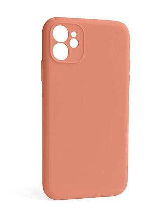 Чехол full silicone case для apple iphone 12 помаранчевий закрита камера силіконова накладка без логот sku_stcom_2710000255024