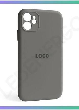 Чехол full silicone case для apple iphone 11 коричневый закрытая камера силиконовая накладка sku_27100 sku_stcom_2710000312291