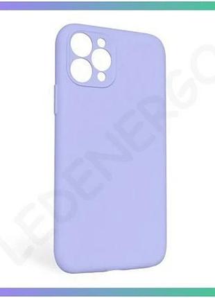 Чехол full silicone case для apple iphone 11 pro max лавандовый накладка с закрытой камерой без логоти sku_stcom_2710000254614