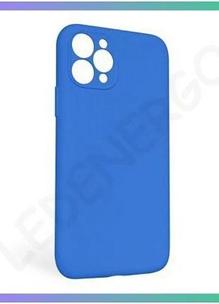 Чехол силиконовый для apple iphone 11 pro max закрытая камера без логотипа синий накладка для смартфон sku_stcom_2710000254713