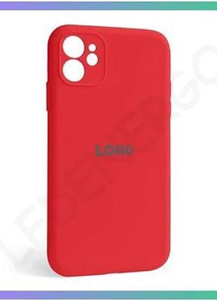 Чехол full silicone case для apple iphone 12 красный закрытая камера силиконовая накладка для смартфон sku_stcom_2710000233336