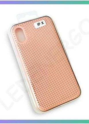 Чехол original перфорация для apple iphone 6 plus 6s plus бежевый силиконовая накладка для смартфона s sku_stcom_2710000147725