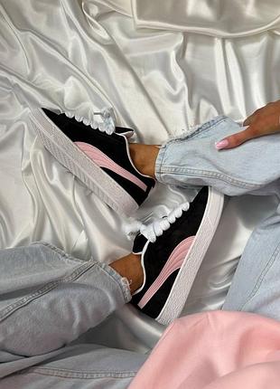 Puma suede xl pink black