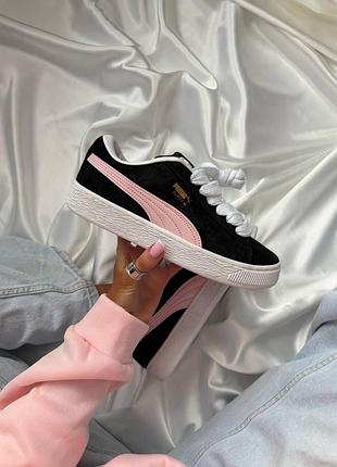 Puma suede xl pink black 5