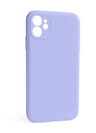 Чехол силиконовый для apple iphone 12 лавандовый с закрытой камерой без логотипа накладка на смартфон sku_stcom_2710000255093