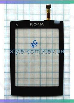 Тачскрин для nokia x3-02 чорний сенсор заміна екрану для телефону high quality sku_stcom_2701185400002 sku_2701185400002