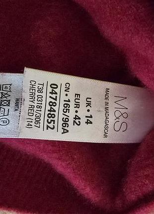 Водолазка жіноча m&s cherry red розмір uk 14