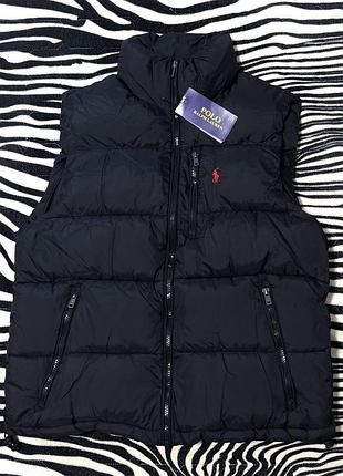 Жилетка polo ralph lauren в черном цвете