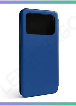 Чехол-книжка premium для xiaomi poco c40 с отделением для карт синего цвета из кожзаменителя sku_27100 sku_stcom_2710000263548