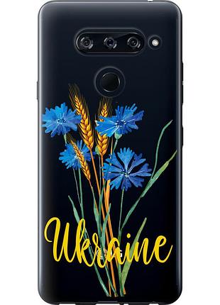 Чохол 2d пластиковий патріотичний на телефон lg v40 thinq ukraine v2 "5445t-1577-58250"