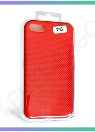 Чехол original перфорація для apple iphone 6 6s червоний силіконовий чохол-накладка для смартфона sku_ sku_stcom_2710000147664