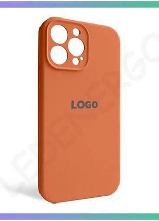 Силиконовый чехол для apple iphone 13 pro max закрытая камера оранжевый защитный чехол-накладка sku_27 sku_stcom_2710000245612